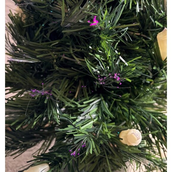 Fiber Optic Artificial Christmas Tree Angel Candle Ornaments LED Star Topper 2' - Picture 5 of 13